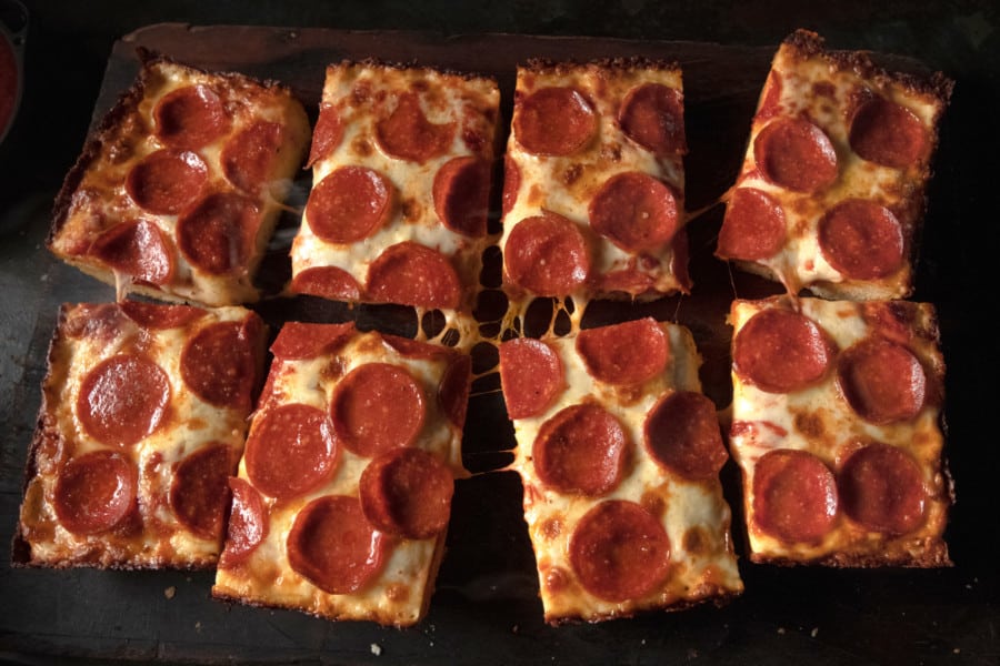 Mini Detroit Style Pizza - Tiny Red Kitchen